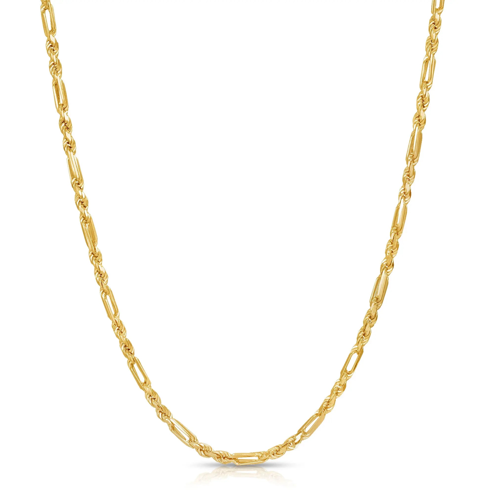 14k Gold Italian Milano FigaRope Chain 3.5mm – vandpjewelry