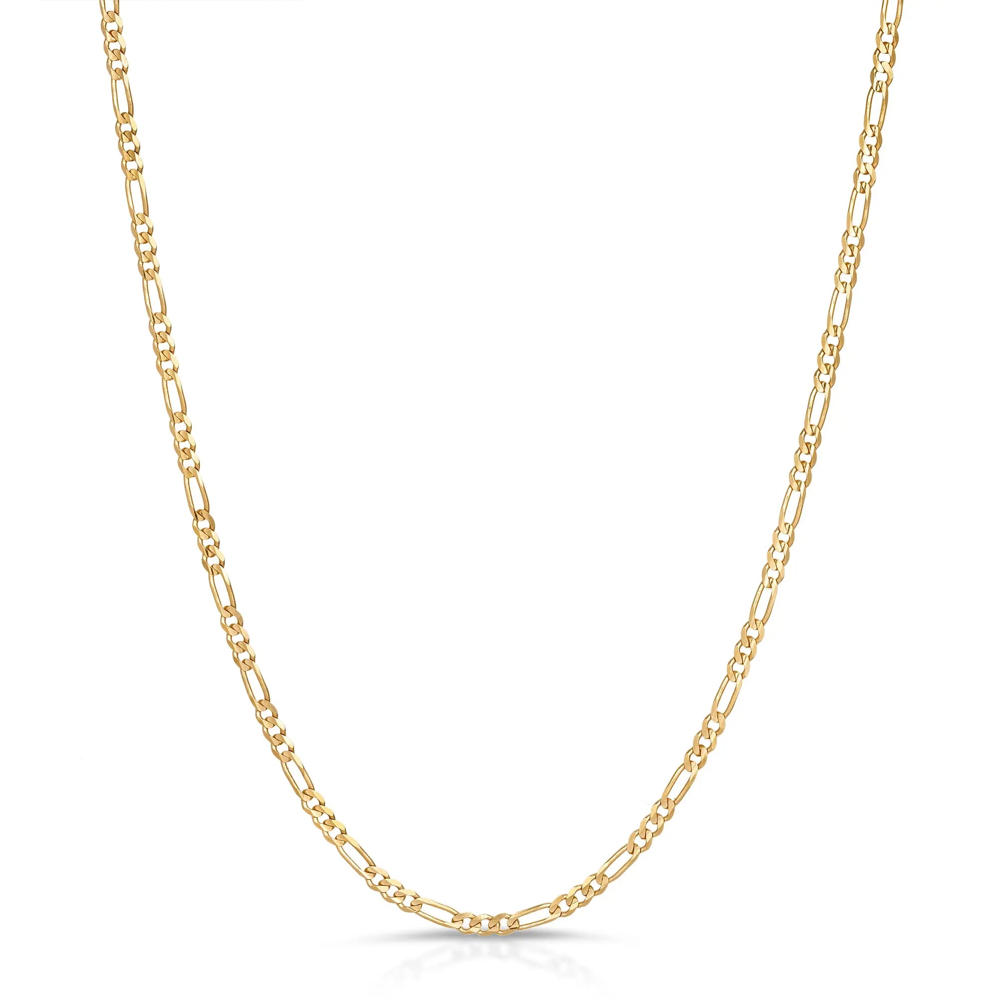 アクセサリー 14K Gold Figaro Chain BELIEVER JEWELRY 14K Gold Figaro Chain 3mm – vandpjewelry
