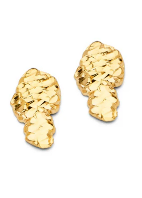 Gold Nugget Earrings
