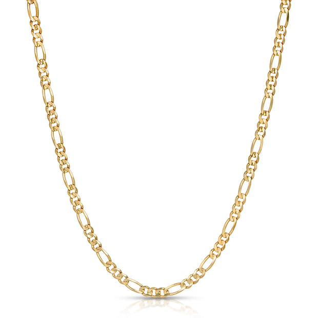 14K Gold Figaro Chain 5mm V&P Jewelry