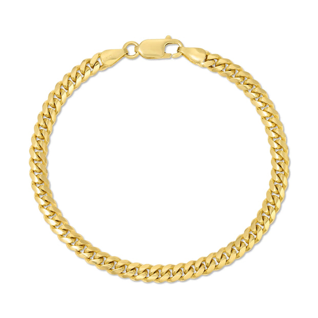 14k Gold Miami Cuban Bracelet 5mm V&P Jewelry