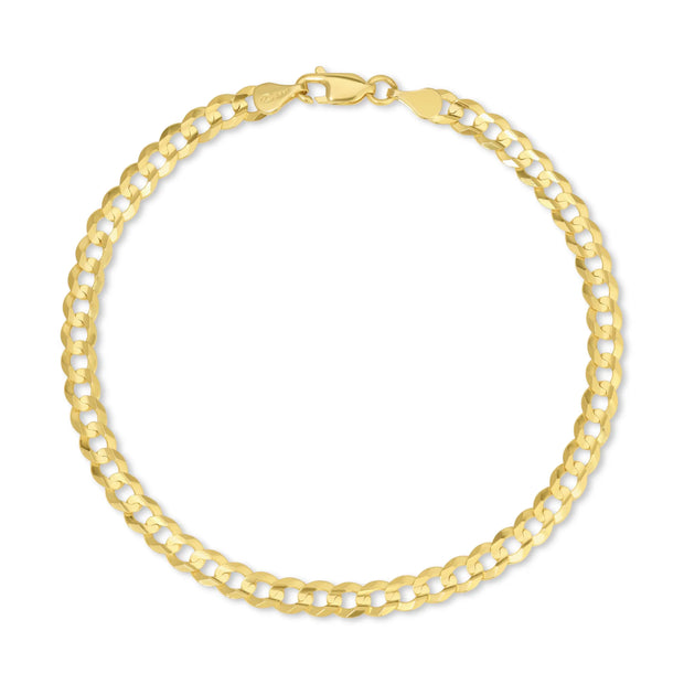 14k Gold Curb Chain Bracelet 5mm V&P Jewelry