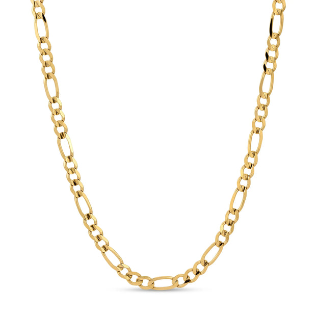 14k Gold Figaro Chain 7.1mm V&P Jewelry