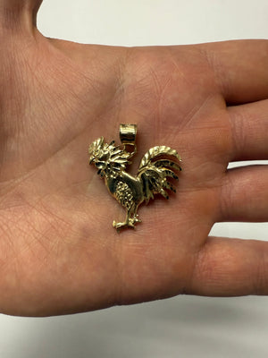 14K Gold "El Gallo" Pendant 261 V&P Jewelry