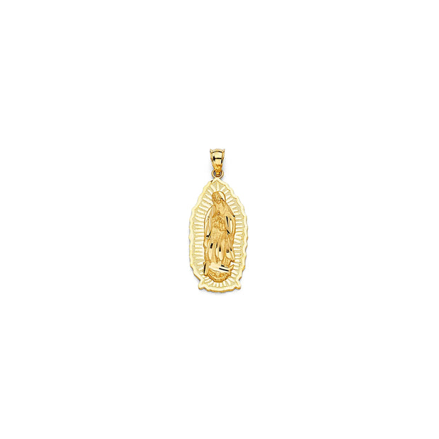 14k Gold Virgin Mary Pendant (S) vandpjewelry