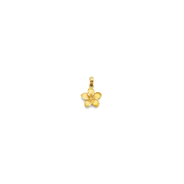 14K Gold Plumaria Flower Pendant (M) V&P Jewelry