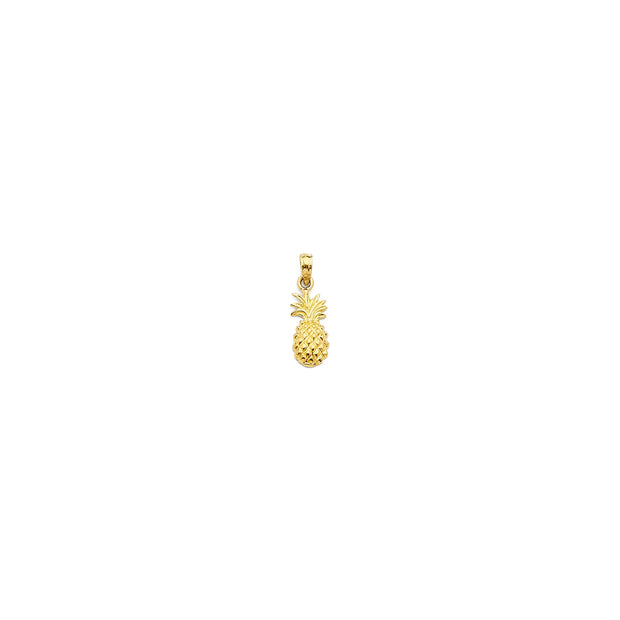 14K Gold Pineapple Pendant 413 V&P Jewelry