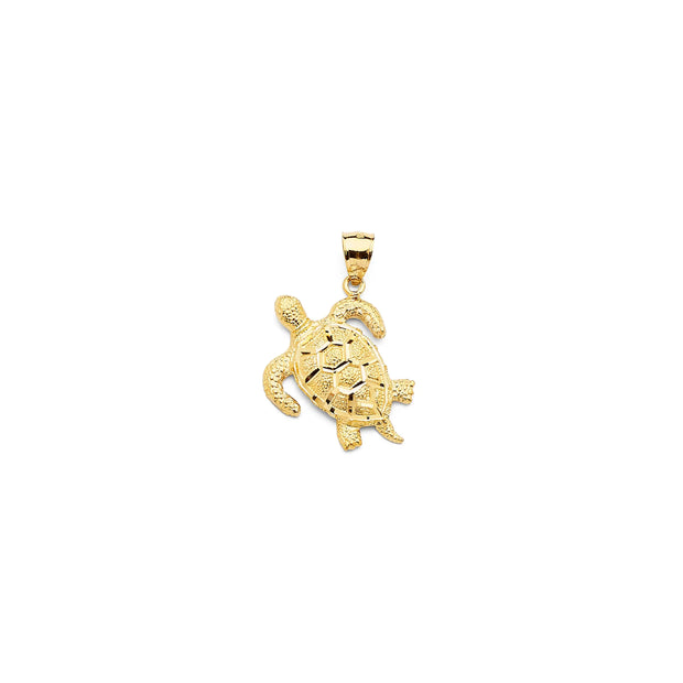 14K Gold Turtle Pendant 442 V&P Jewelry