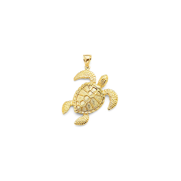 14K Gold Turtle Pendant 443 V&P Jewelry