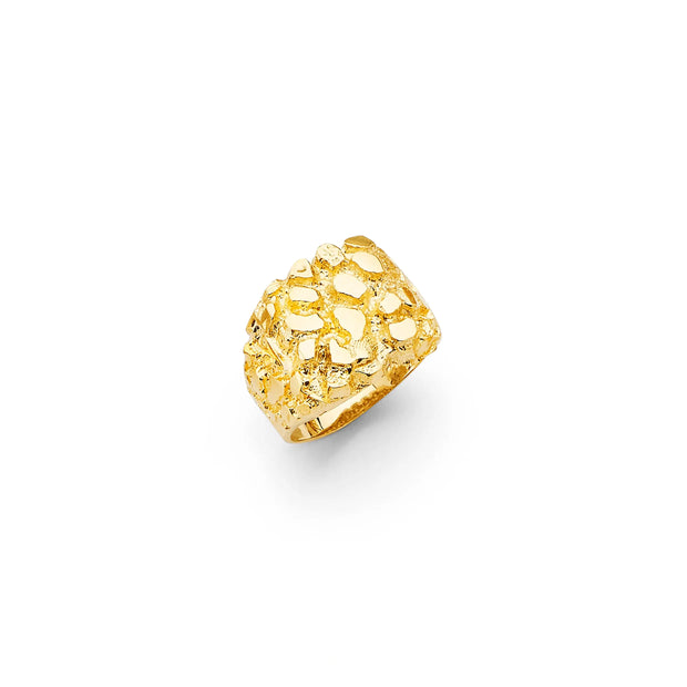 14K Solid Gold Stone Nugget Ring V&P Jewelry