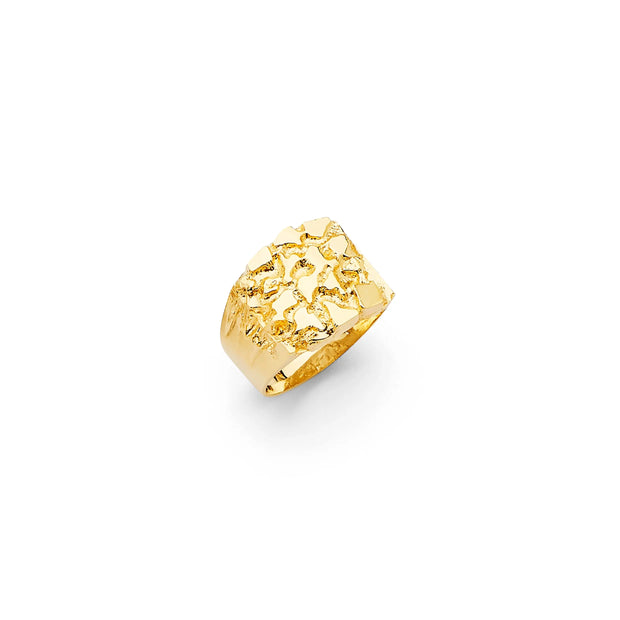 14K Gold Solid Surge Nugget Ring V&P Jewelry
