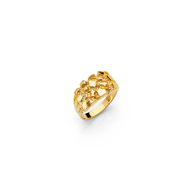 14K Gold Solid Knox Nugget Ring V&P Jewelry
