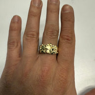 14K Solid Gold Maverick Nugget Ring V&P Jewelry
