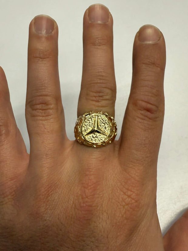 14K Gold Solid Benzo Luxury Ring L V&P Jewelry