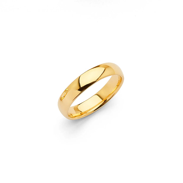 14K Gold Wedding Band 5mm V&P Jewelry